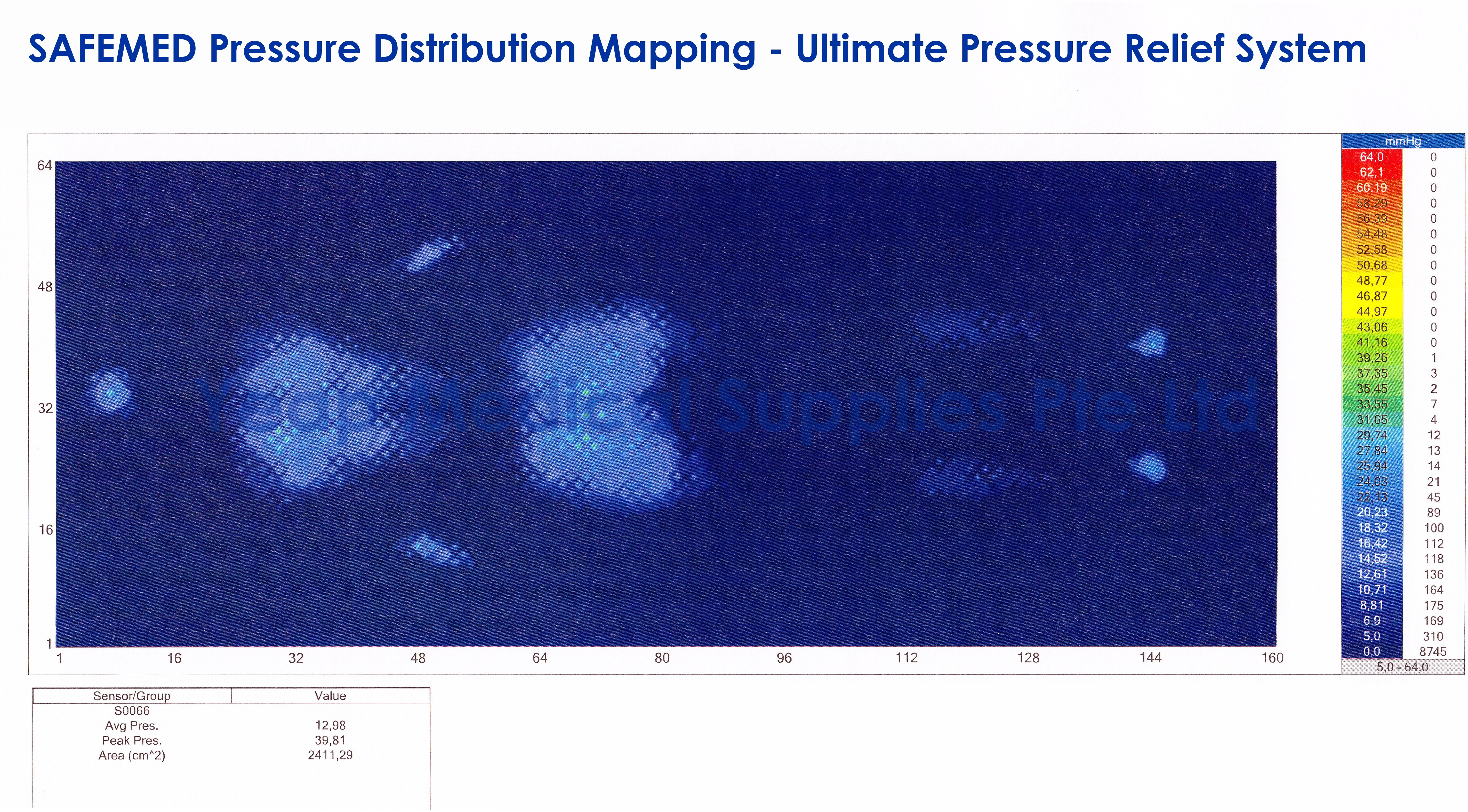 X-Sensor pressure mapping, SAFE Med Pressure Distribution, 101 2