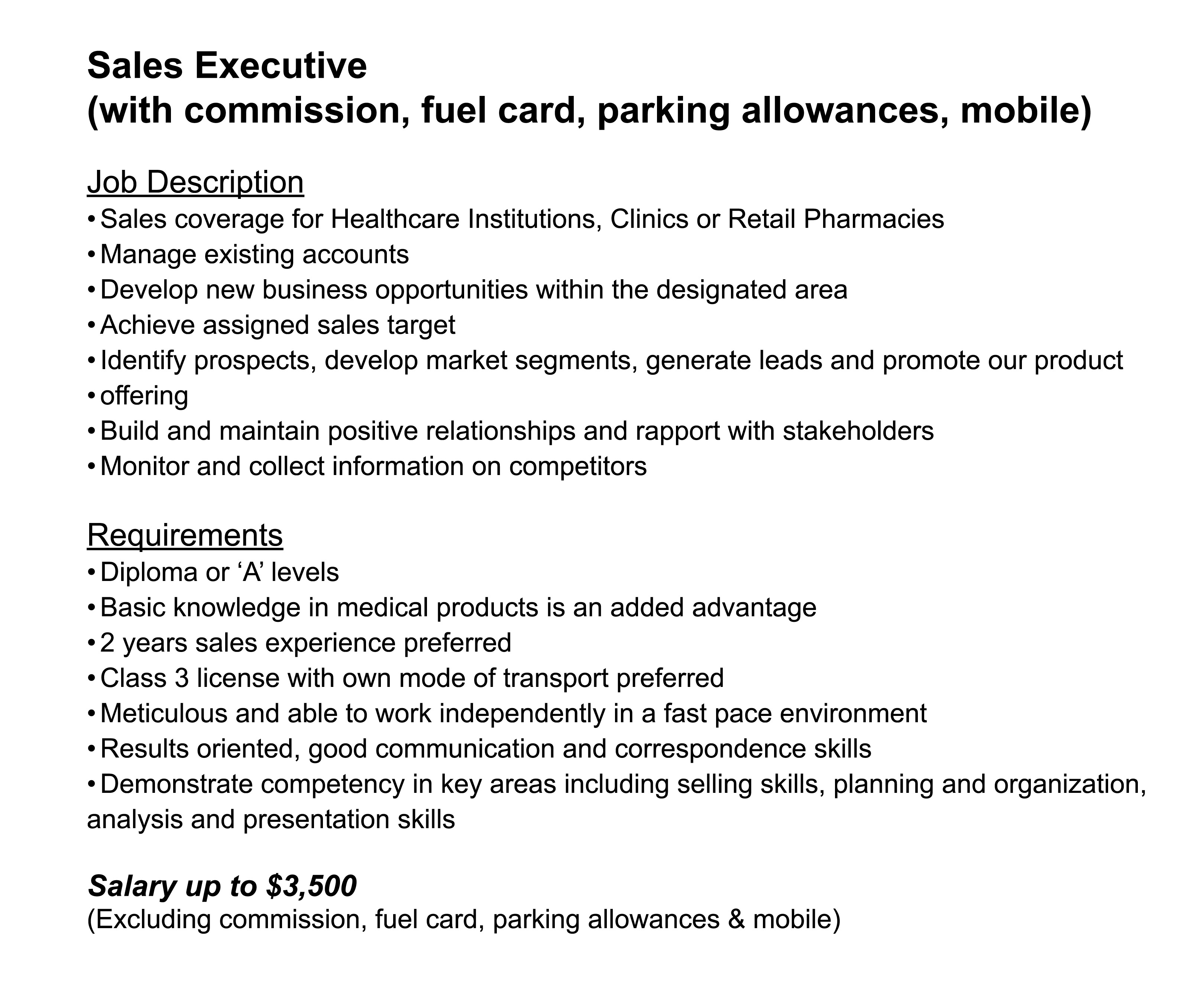 Recruitments_YMS_Sales Executive