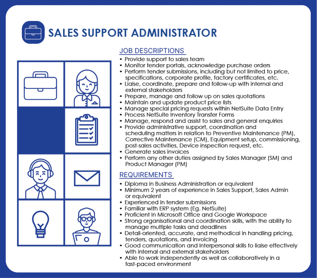 YMS Website - Sales Support Administrator 28012026