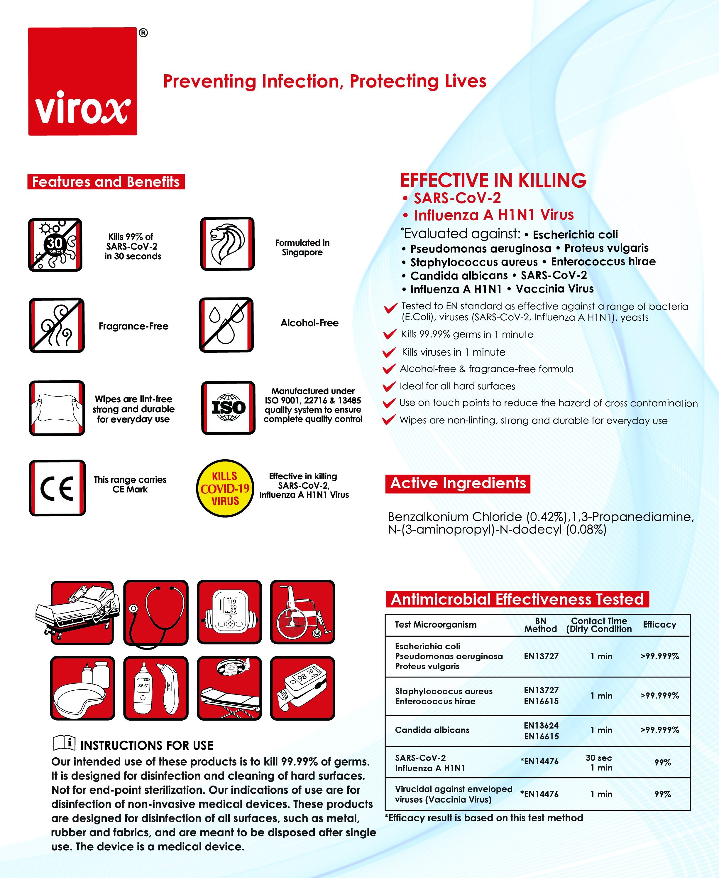 Virox alcohol free Wipes Jan promo - VR3936-02